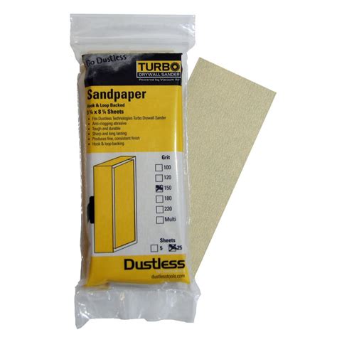 Sandpaper 150 Grit 25 Pack - Dustless Tools