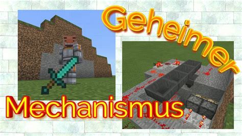 Geiheimer Ffnungs Mechanismus Zu Unsichtbarer Eingang Minecraft