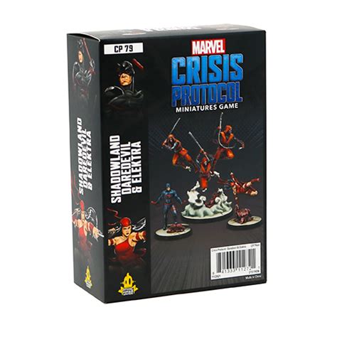 Marvel Crisis Protocol Shadowland Daredevil And Elektra Miniatures