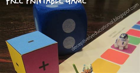 Relentlessly Fun, Deceptively Educational: Plus Minus Printable Game ...