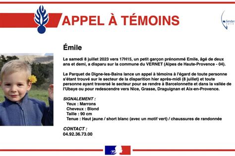 Les Infos De 18h Disparition DÉmile Le Garçon De 2 Ans Et Demi