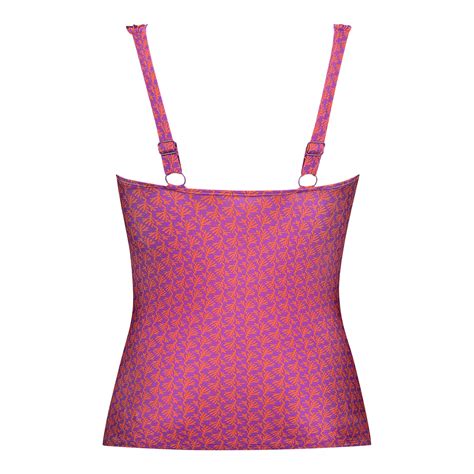 Tankini Top Twisted Padded Coral 60020 Lingerie Voor Jou