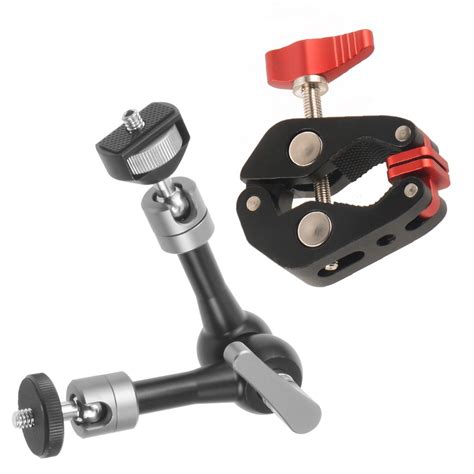 Super Clamp Mount Articulated Arm Crab Claw Clip For Camera