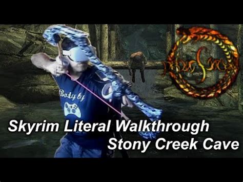 Stony Creek Cave Skyrim Literal Walkthrough Youtube