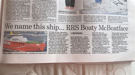 Boaty Mcboatface When You Let The Internet Name Your Boat Twitter