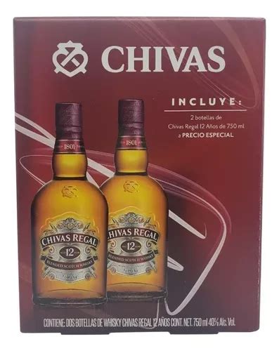 Chivas Regal Whisky Blended Scotch 12 Años escocés 750 mL MercadoLibre