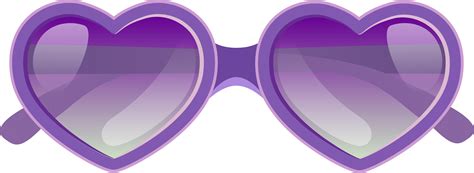 Download Purple Heart Sunglasses Png Clipart Image Beach Sunglasses