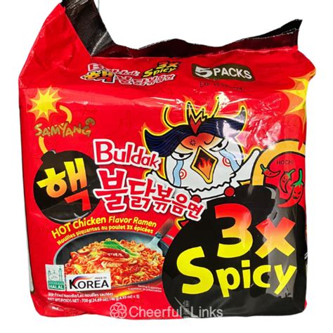 Samyang Hot Chicken Ramen 3x Spicy 140g 三養三重超辣火雞拌面 Cheerful Links