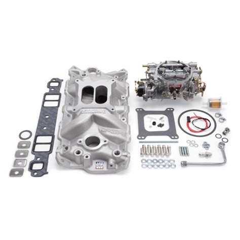 MANIFOLD CARB KIT PERF EPS SBC 1957 86 NATURAL FINISH 2021 By EDELBROCK