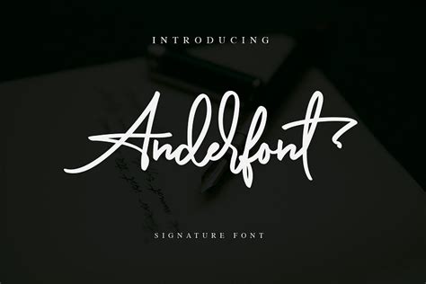 Descargar Fuente Anderfont Signature Gratis En Ifont