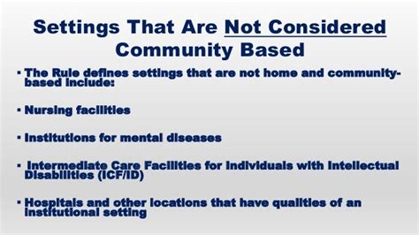 An Overview Of The Home And Community Based Settings Rule