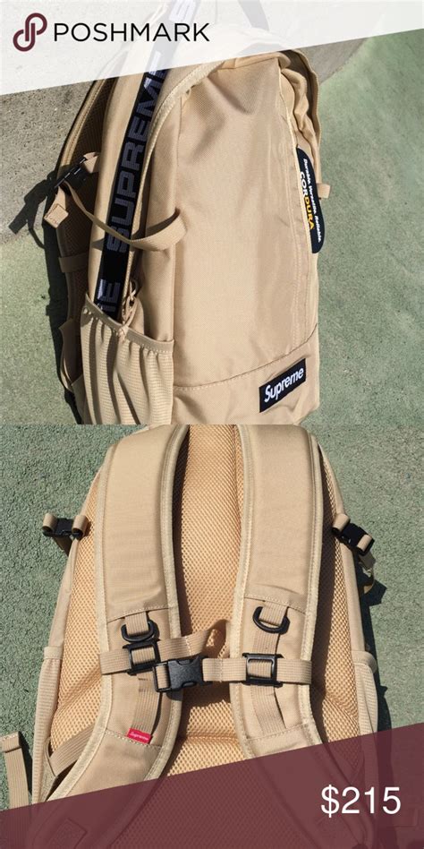 Ss18 Supreme Backpack Tan Semashow