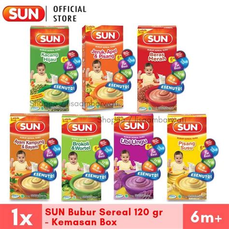 SUN Bubur Sereal Susu 120 G SUN BUBUR CEREAL SUSU 120 Gr Lazada