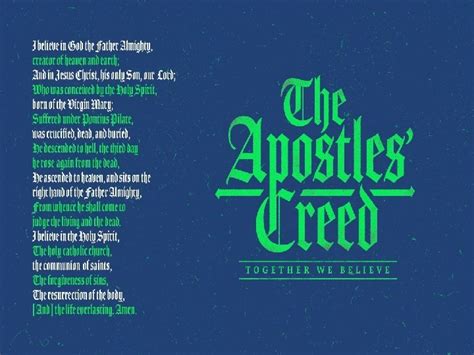 Why the Apostles Creed History of the Apostles