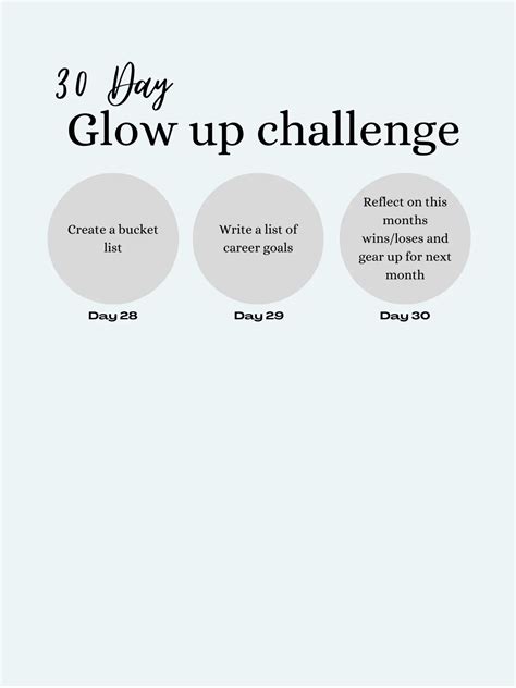 30 Day Glow Up Challenge แกลเลอรีที่โพสต์โดย Jessanotherday Lemon8