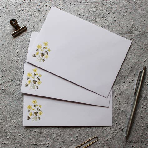 Floral A5 Letter Writing Paper And Envelopes Lesser Etsy