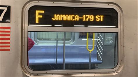 On Board A Jamaica 179 Street Bound R160 F Train From Church Avenue To