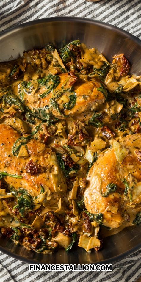 Creamy Crockpot Tuscan Chicken Finance Stallion