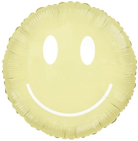 Yellow Happy Face Foil Balloon | Pretty Day