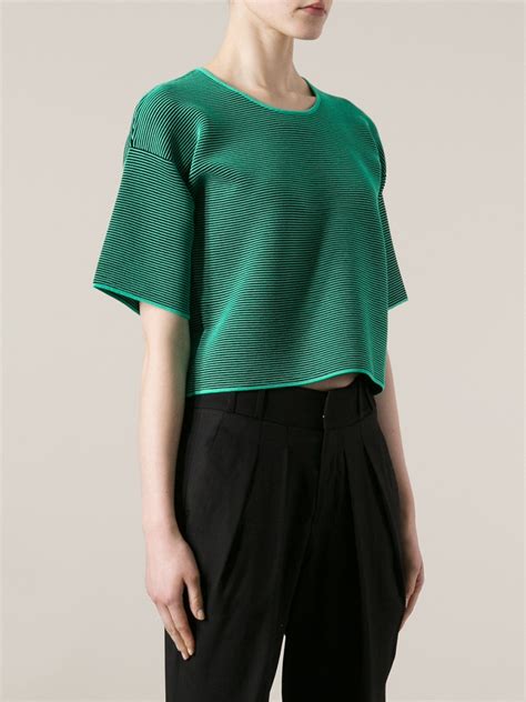 Lyst Alexander Wang Crop Top In Green