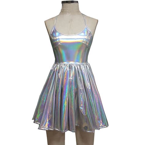 Us 40 00 Summer Musical Festival Rave Clothes Holographic Wrap