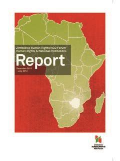 Zimbabwe Human Rights NGO Forum … / zimbabwe-human-rights-ngo-forum.pdf ...