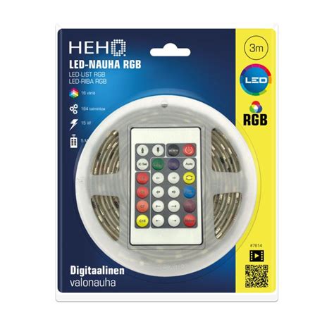 HEHQ LED VALONAUHA 3M RGB DIGITAL 12V 15W