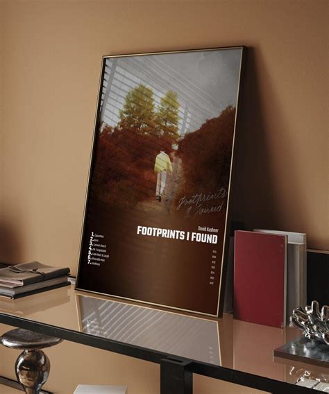 David Kushner Footprints I Found Album Cover Poster Music Etsy