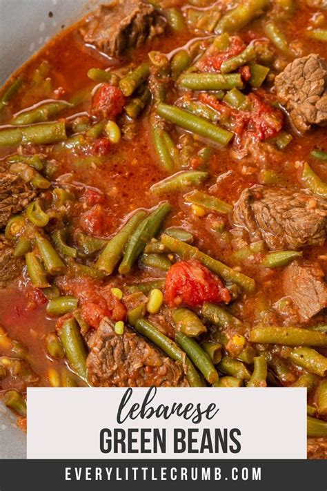 Lebanese Green Bean Stew