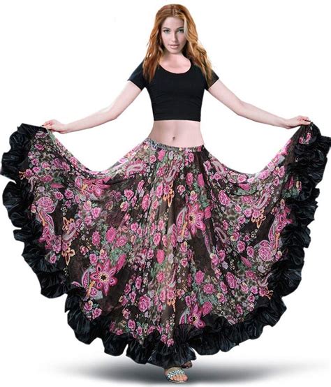 Royal Smeela Belly Dance Skirt Women Flamenco Skirt Belly Dance Costume