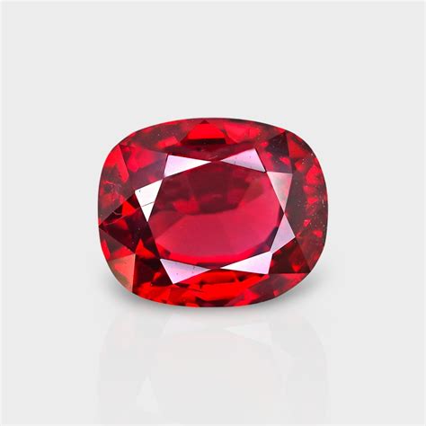 2.1 Cts. Natural Red Spinel Faceted Cushion Loose Gemstone