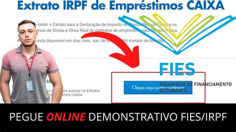 Como Pegar Demonstrativo Do Fies Para Imposto De Renda Online Youtube