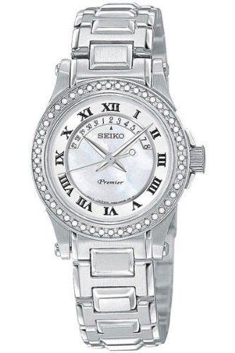 Seiko Premier Womens Quartz Watch Sxd773 Diamond Watches Women Seiko Diamond Watch