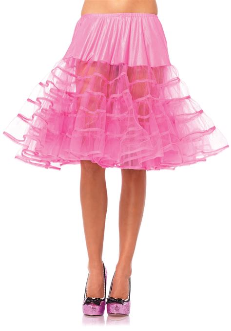 Women S Knee Length Pink Petticoat