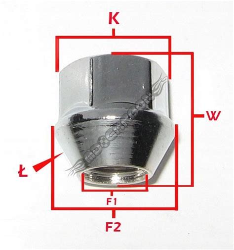 MDC MDC NAKRĘTKI DO KÓŁ 12X1 5 PRZELOT VOLVO S40 V40 V50 SN0084 SN0084