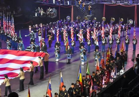 Pipes And Drums Freedom Of Lincoln Parade Military Tattoo In Norfolk