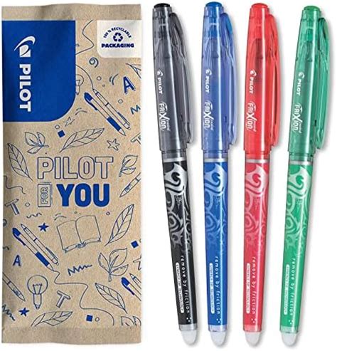 PILOT 4 Frixion Point Stylo Roller Rechargeable Encre Gel