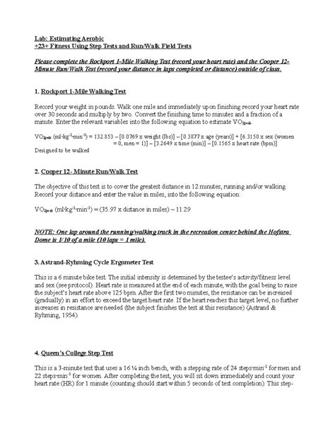 Lab - Estimating aerobic fitness (1) - Copy - Lab: Estimating Aerobic