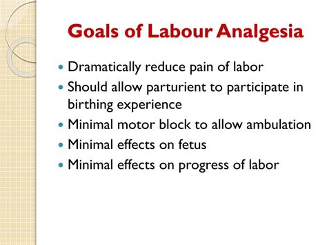 Ppt Regional Analgesia And Anesthesia For Labor And Delivery Powerpoint Presentation Id 471438