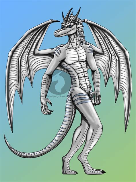 Anthro Dragon By Blueravenfire On Deviantart