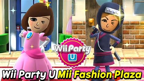 Wii Party U Mii Fashion Plaza Gameplay Lucia Vs Paula Vs Mizuho Vs