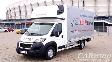 Peugeot Boxer Plandeka 10EP 23 lub 24 5 m3 Carwido wypożyczalnia