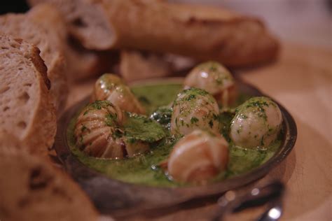 Escargots De Bourgogne Lail Snails In Garlic Herb Butter Wine