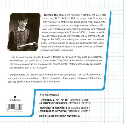 Livro De Terence Tao Como Resolver Problemas Matemáticos Problemas E