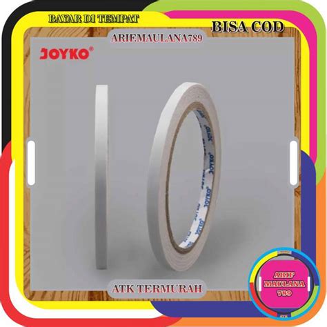 Double Sided Tape Perekat 2 Sisi Joyko 6 Mm X 15 Yard Lazada Indonesia