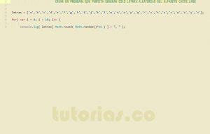 Arrays Javascript Generar Letras Aleatorias Tutorias Co