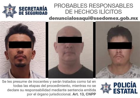 En Acciones Distintas PolicÍas Estatales Detienen A Tres Sujetos Por