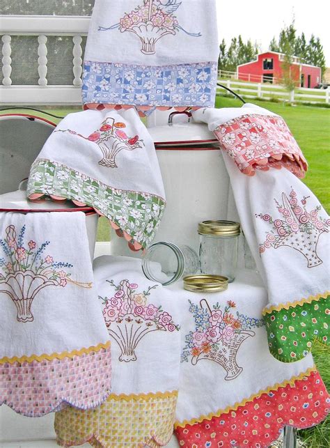 Hand Embroidery Pattern Grandma S Tea Towels