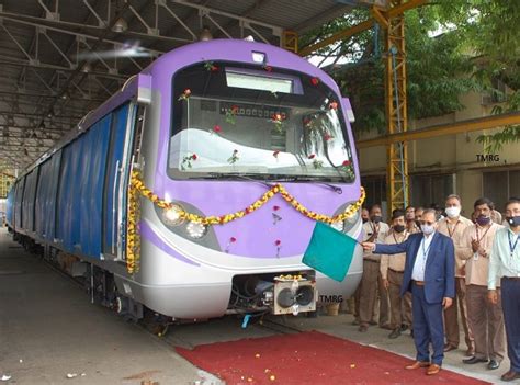 BEML Flags Off Final Kolkata Metro Line-2 Train-set - The Metro Rail Guy