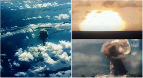 Añaden color a videos de pruebas nucleares en el atolón Bikini